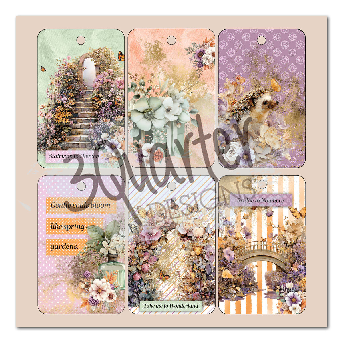 3Quarter Designs Butterfly Grove 8x8 Paper Pack & Diecuts Set