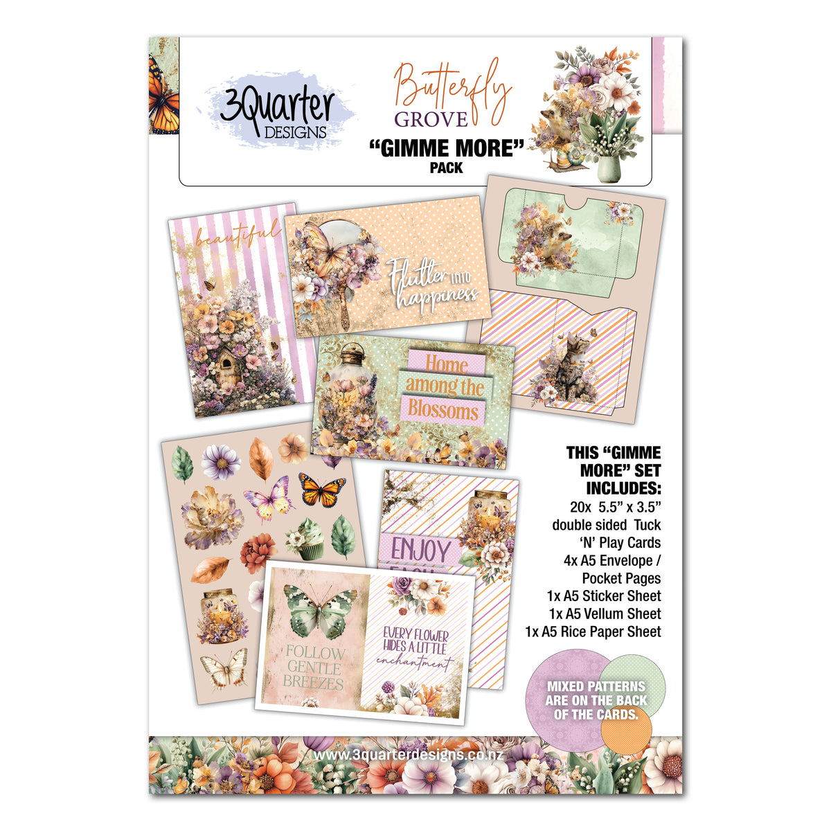 3Quarter Designs Butterfly Grove Gimme More Pack