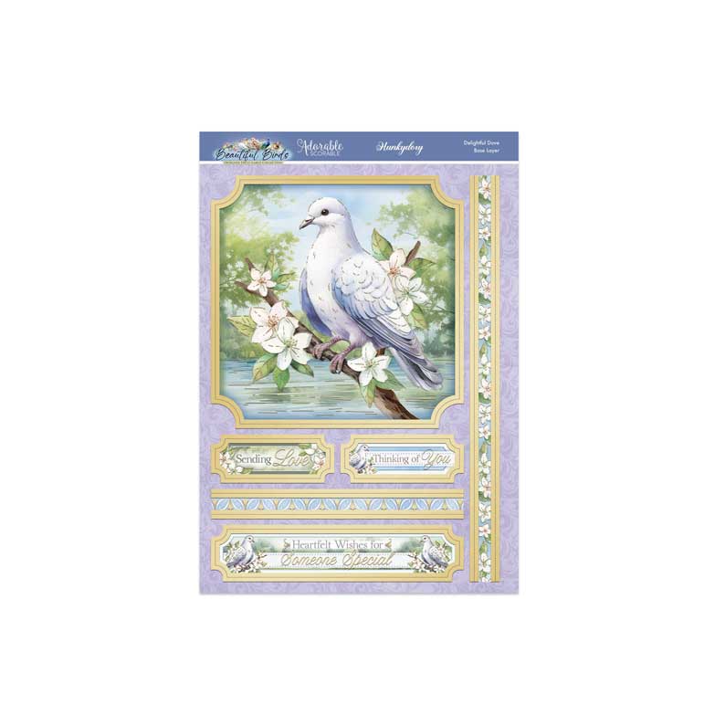 Beautiful Birds Deco-Large Set - Delightful Dove