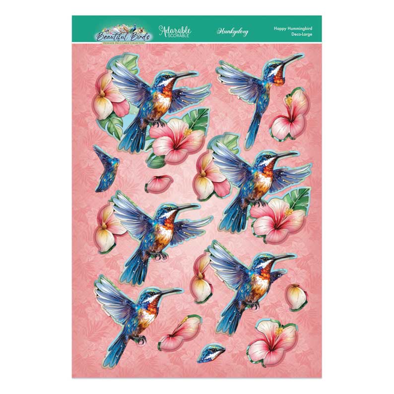 Beautiful Birds Deco-Large Set - Humming Bird