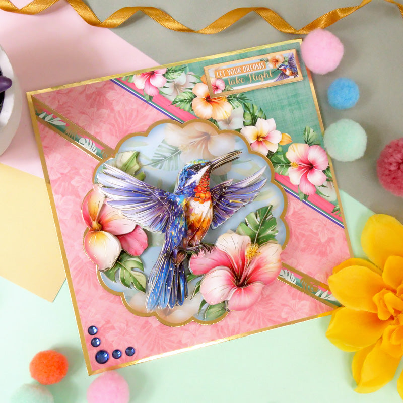 Beautiful Birds Deco-Large Set - Humming Bird