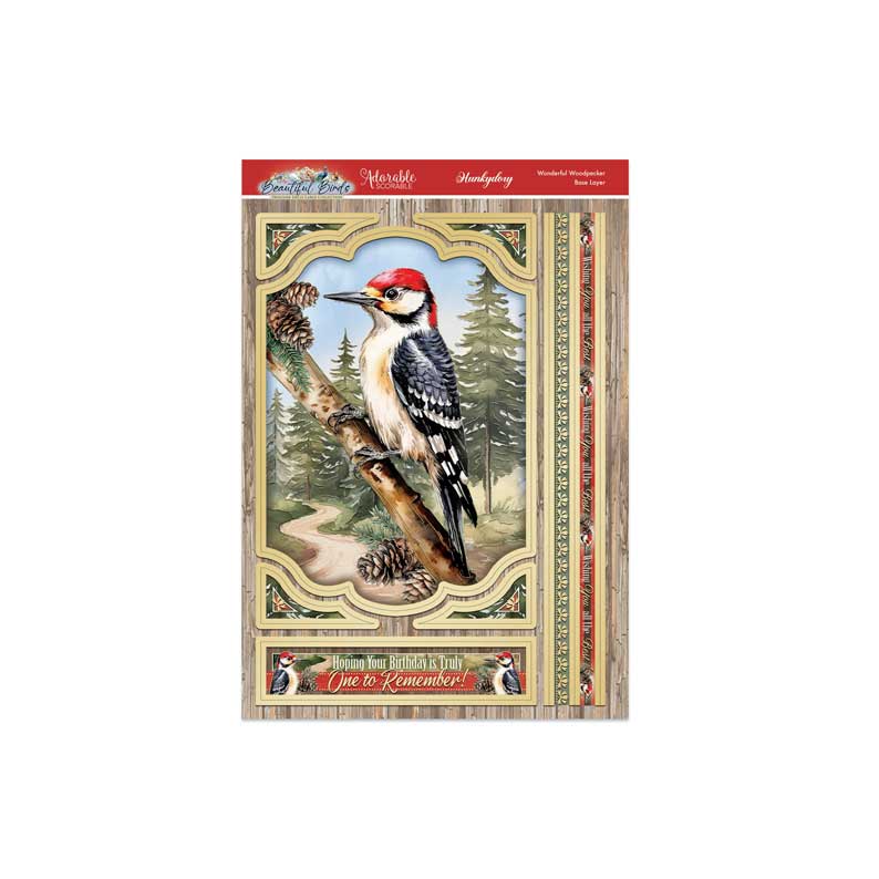 Beautiful Birds Deco-Large Set - Wonderful Woodpecker