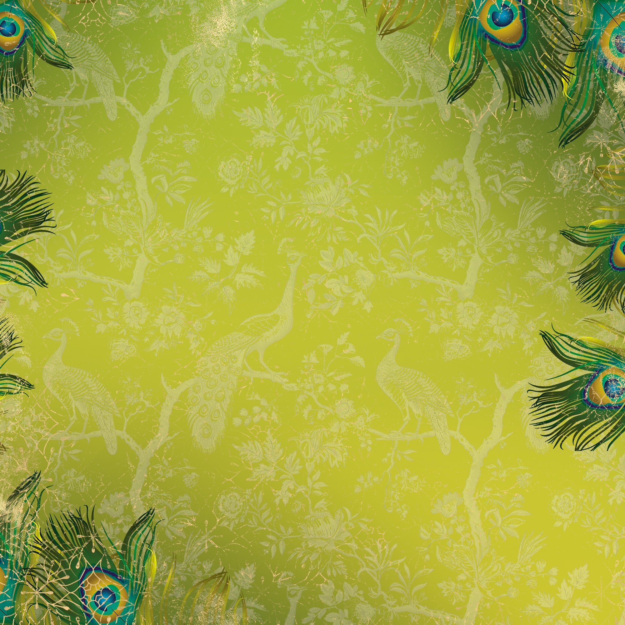 Graceful Plumes Paper Pad 6”x6”