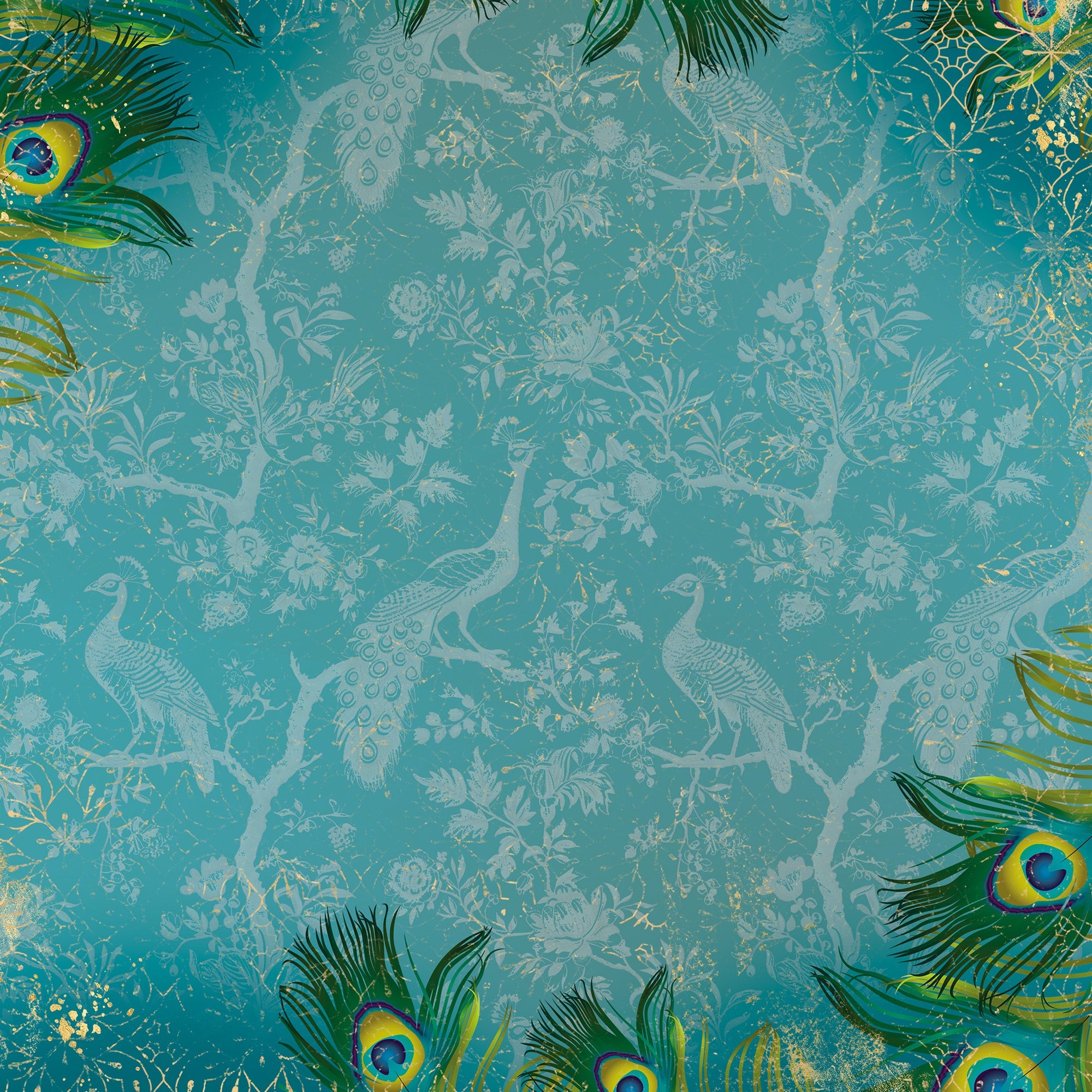 Graceful Plumes Paper Pad 6”x6”