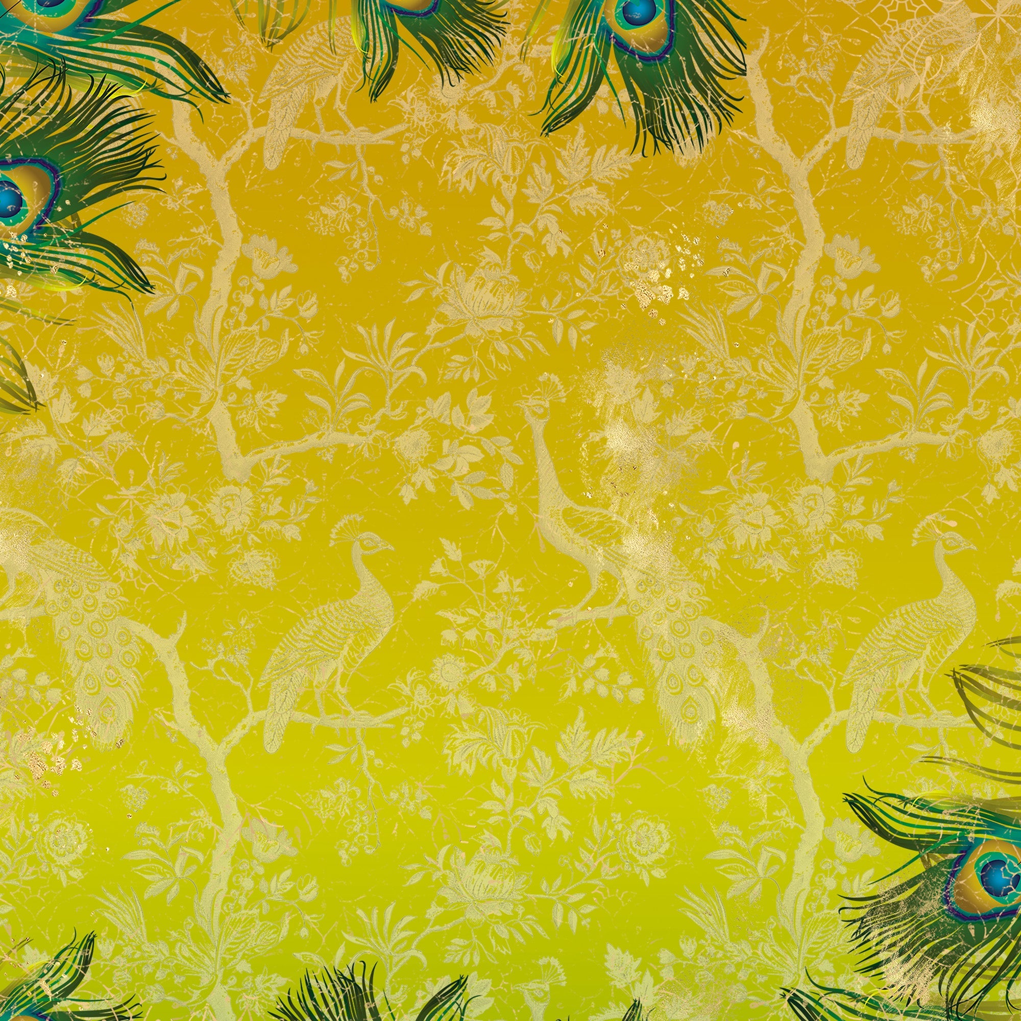 Graceful Plumes Paper Pad 12”x12”