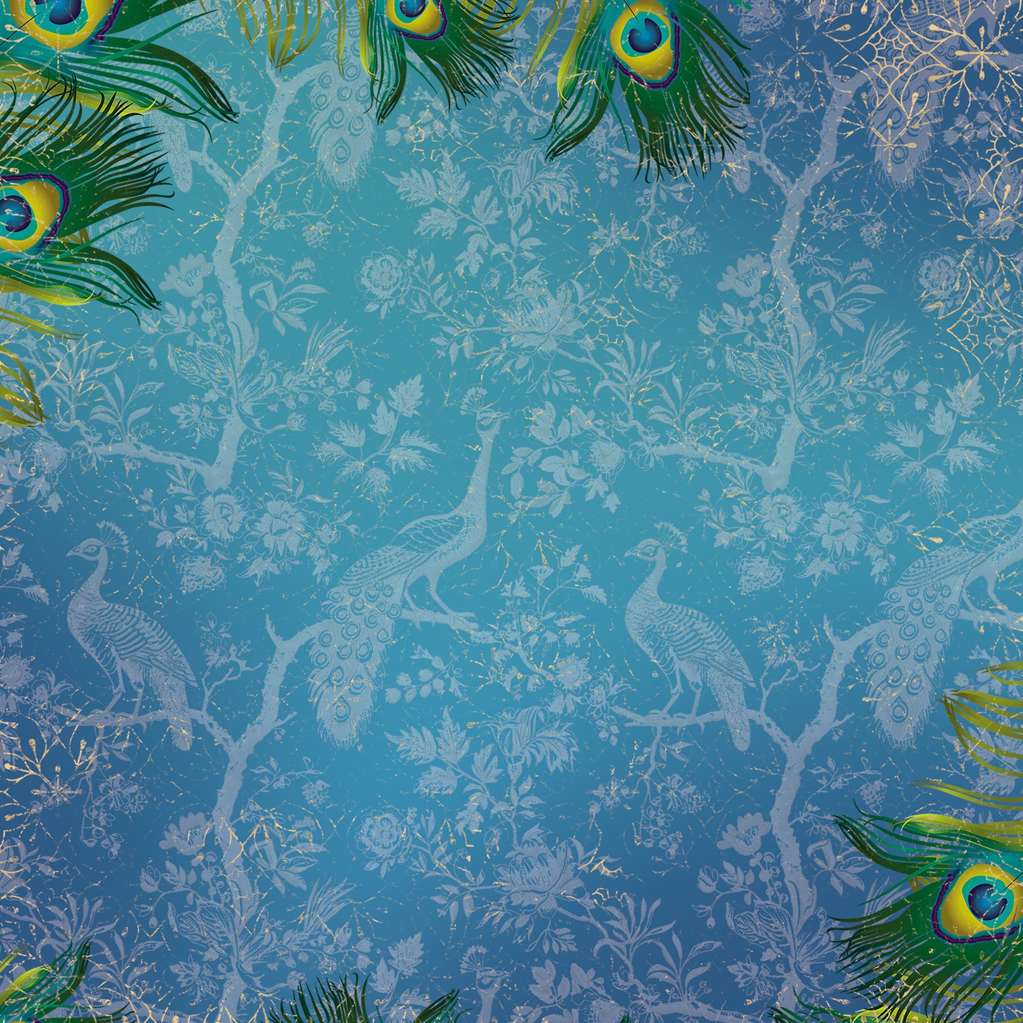 Graceful Plumes Paper Pad 6”x6”