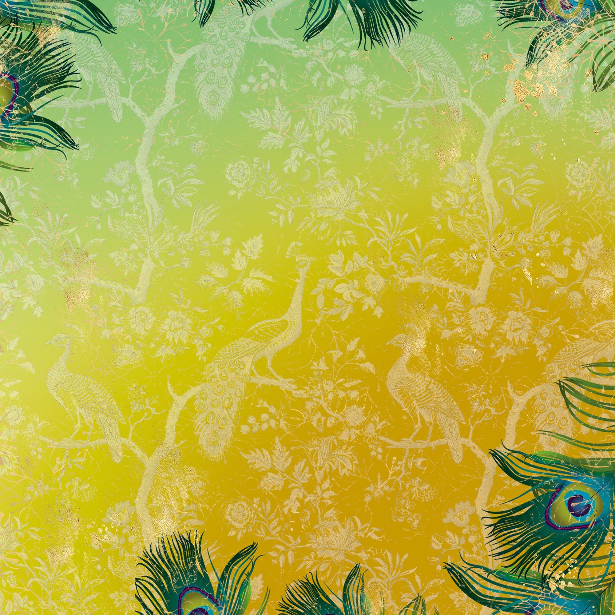 Graceful Plumes Paper Pad 6”x6”