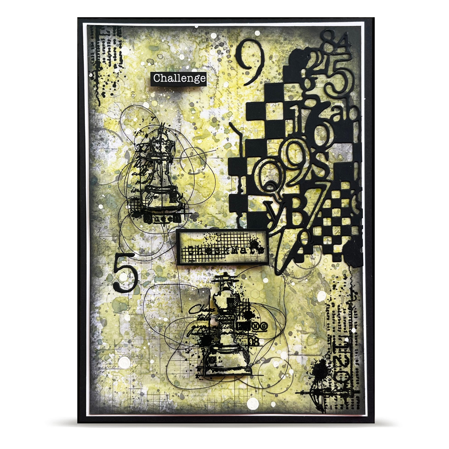 AALL and Create - Die-Cutting Die Set - Checkered Figures