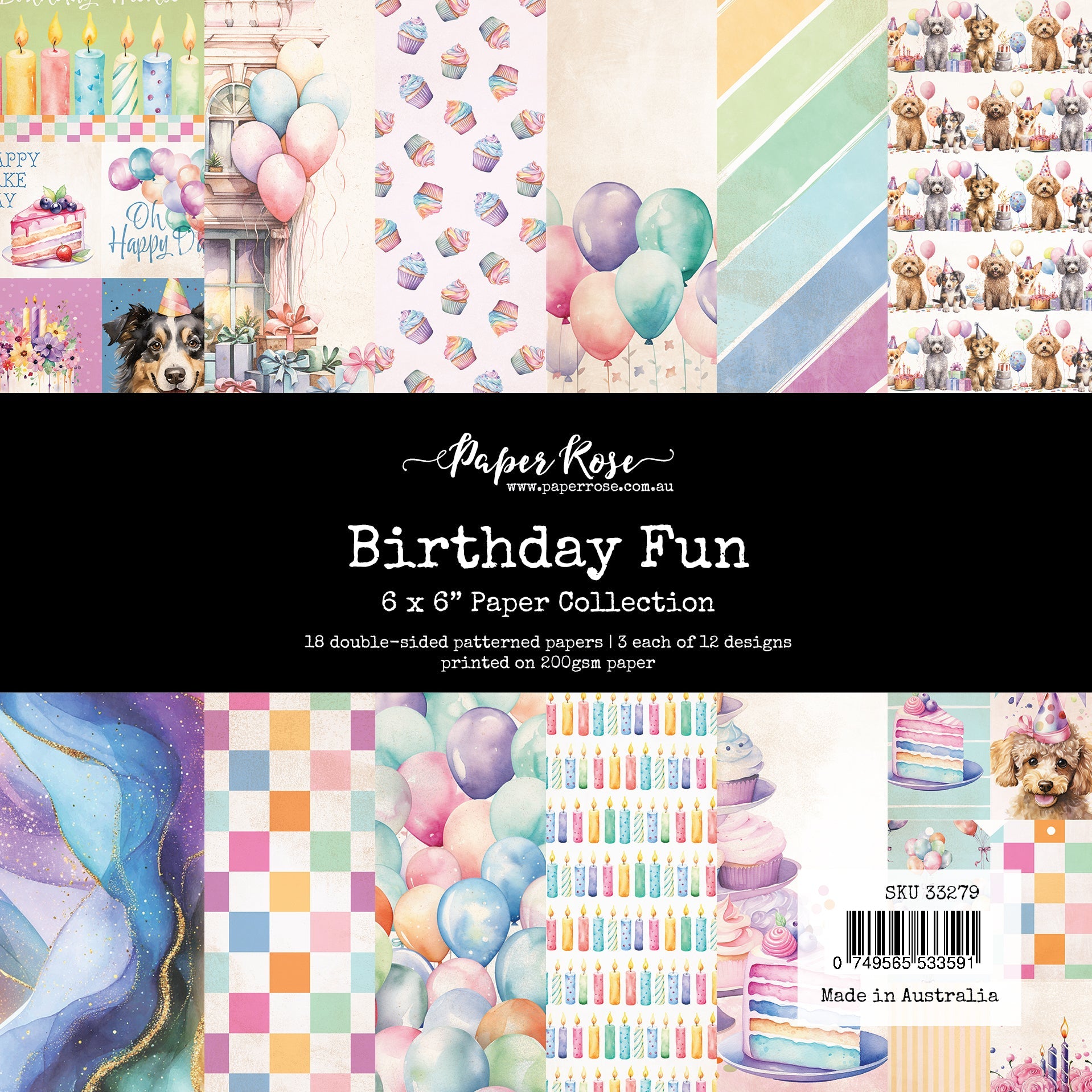Birthday Fun 6x6 Paper Collection 33279