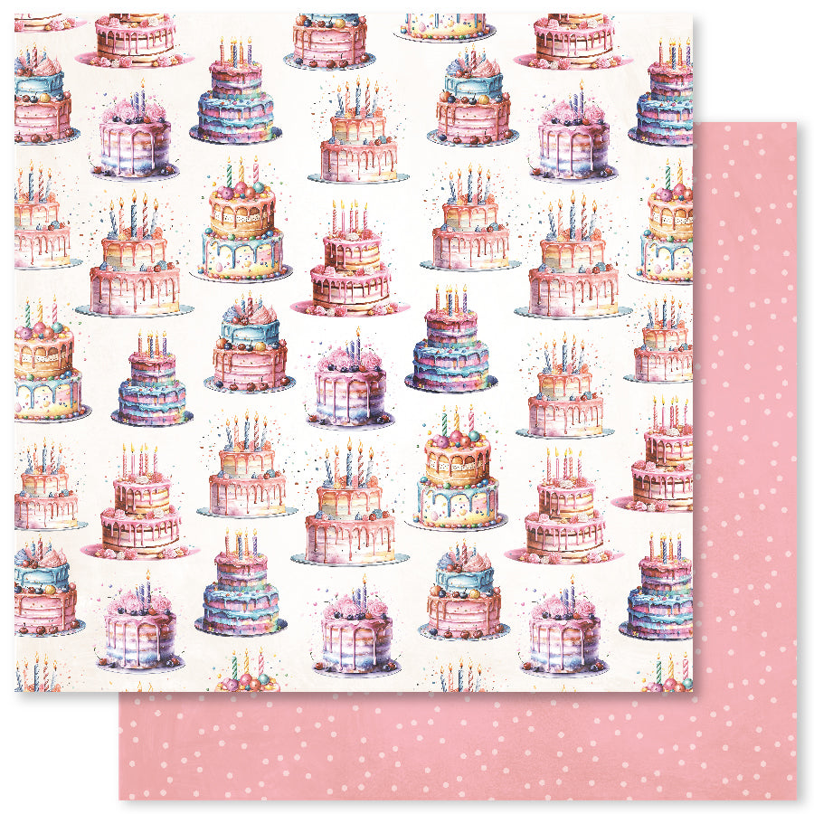 Birthday Fun Basics B 12 x 12 Paper (12 pc Bulk Pack) 33288