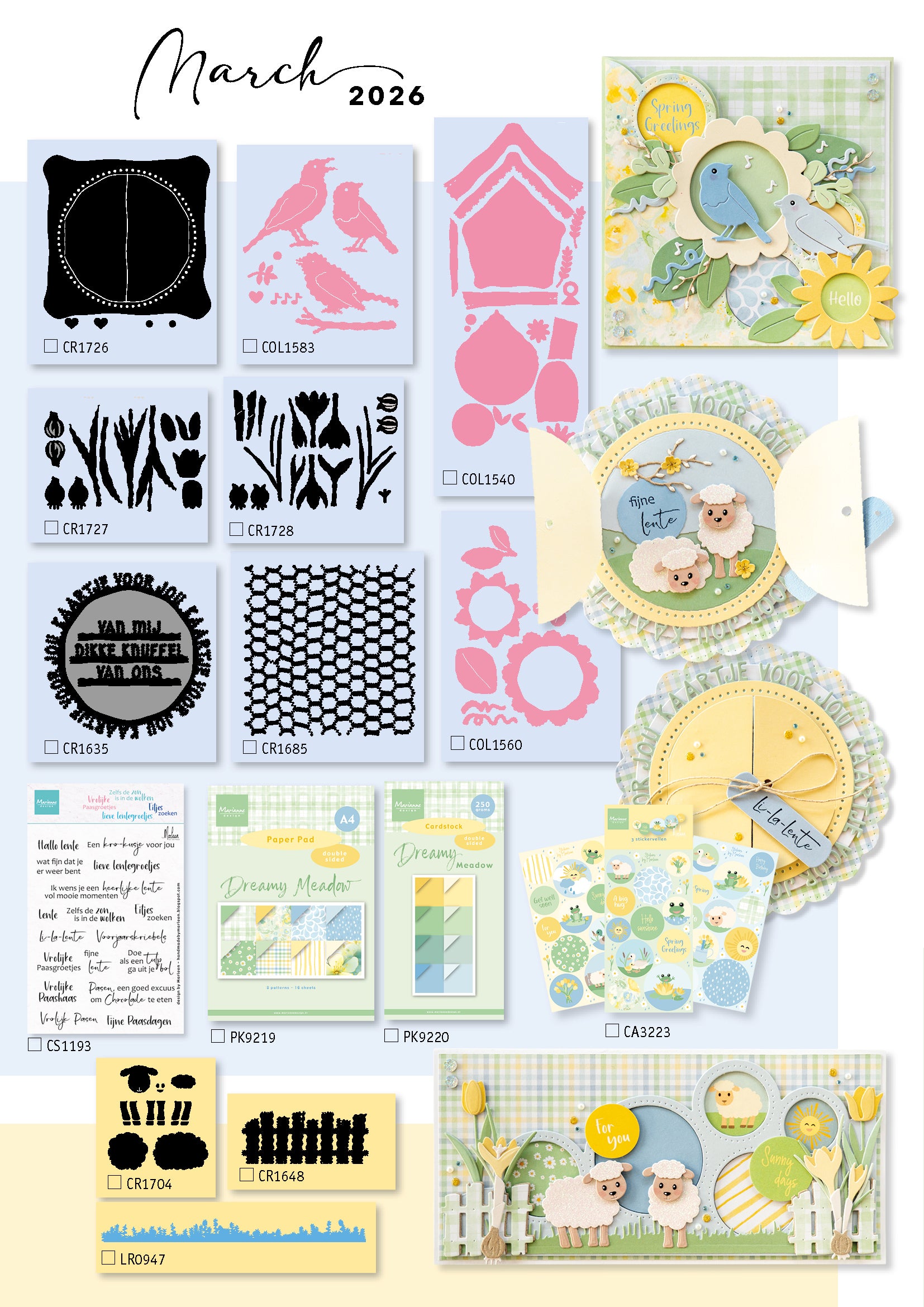 Marianne Design The Collection #159 March 2026