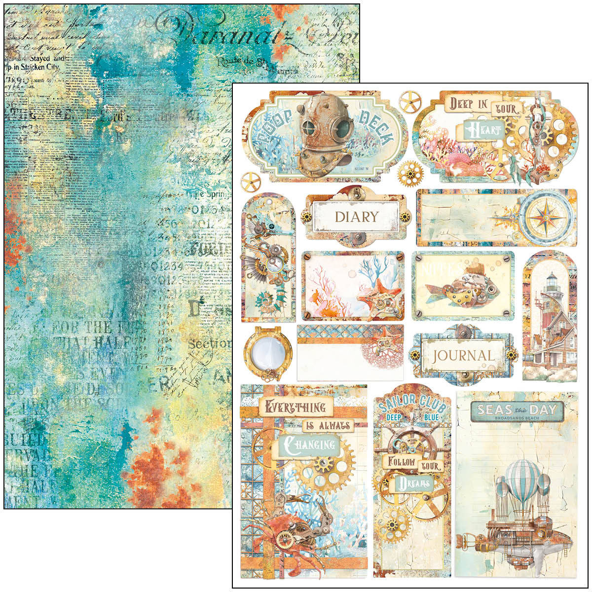 Coral Reef Creative Pad A4 9/Pkg