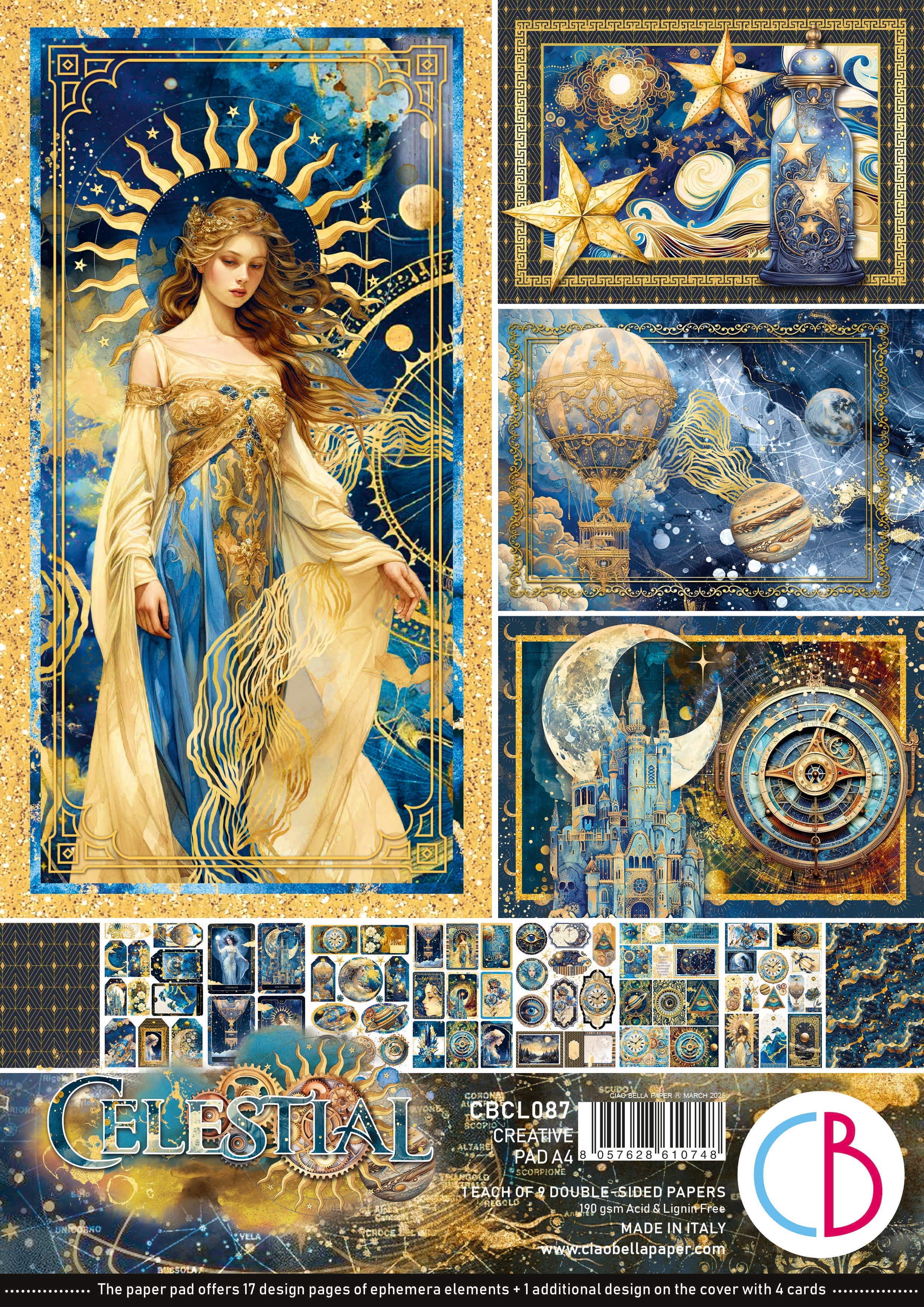 Celestial Creative Pad A4 9/Pkg