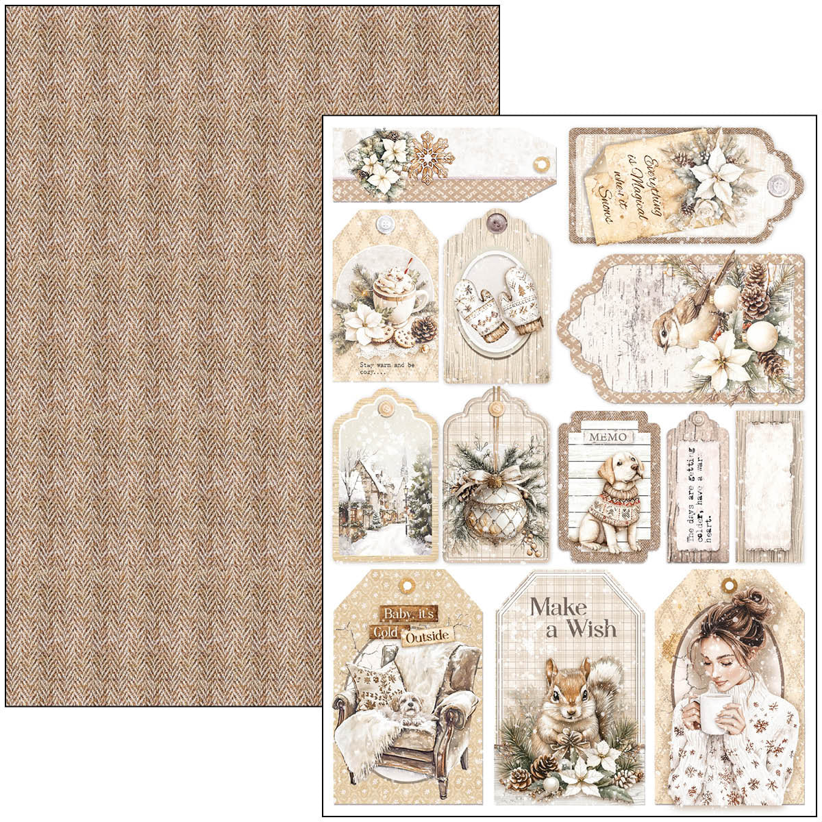 Winter Season Creative Pad A4 9/Pkg