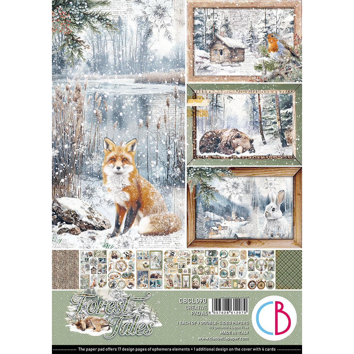 Forest Tales Creative Pad A4 9/Pkg