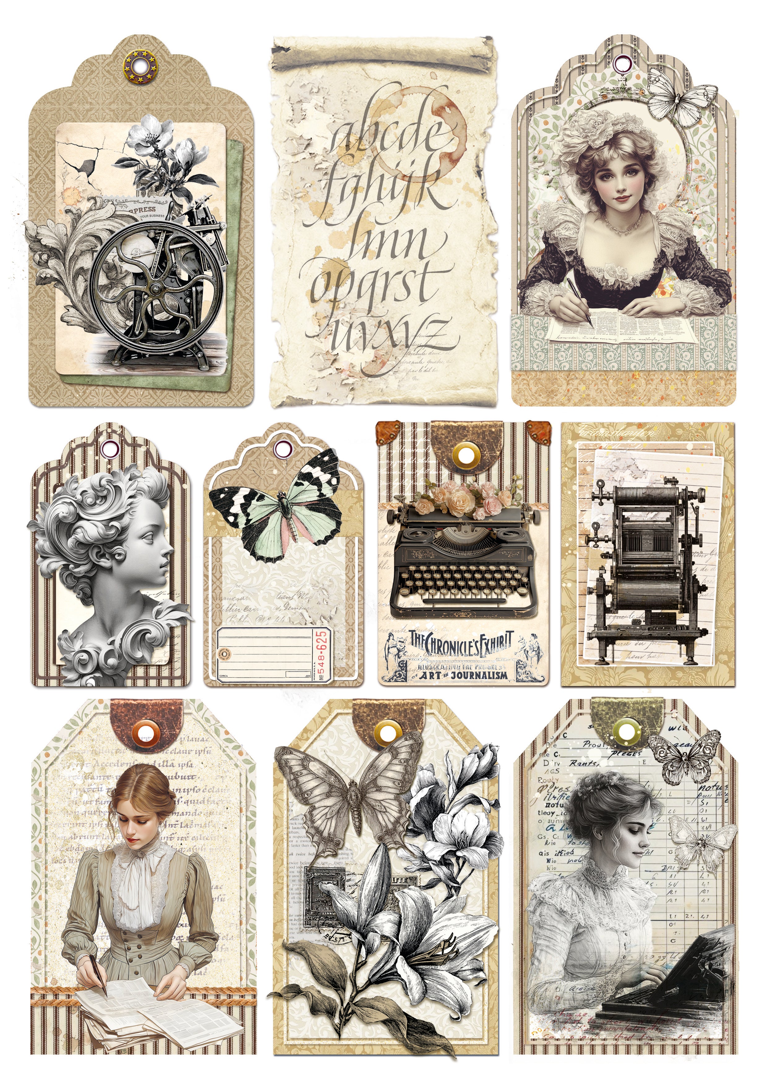 Typographic Creative Pad A4 9/Pkg