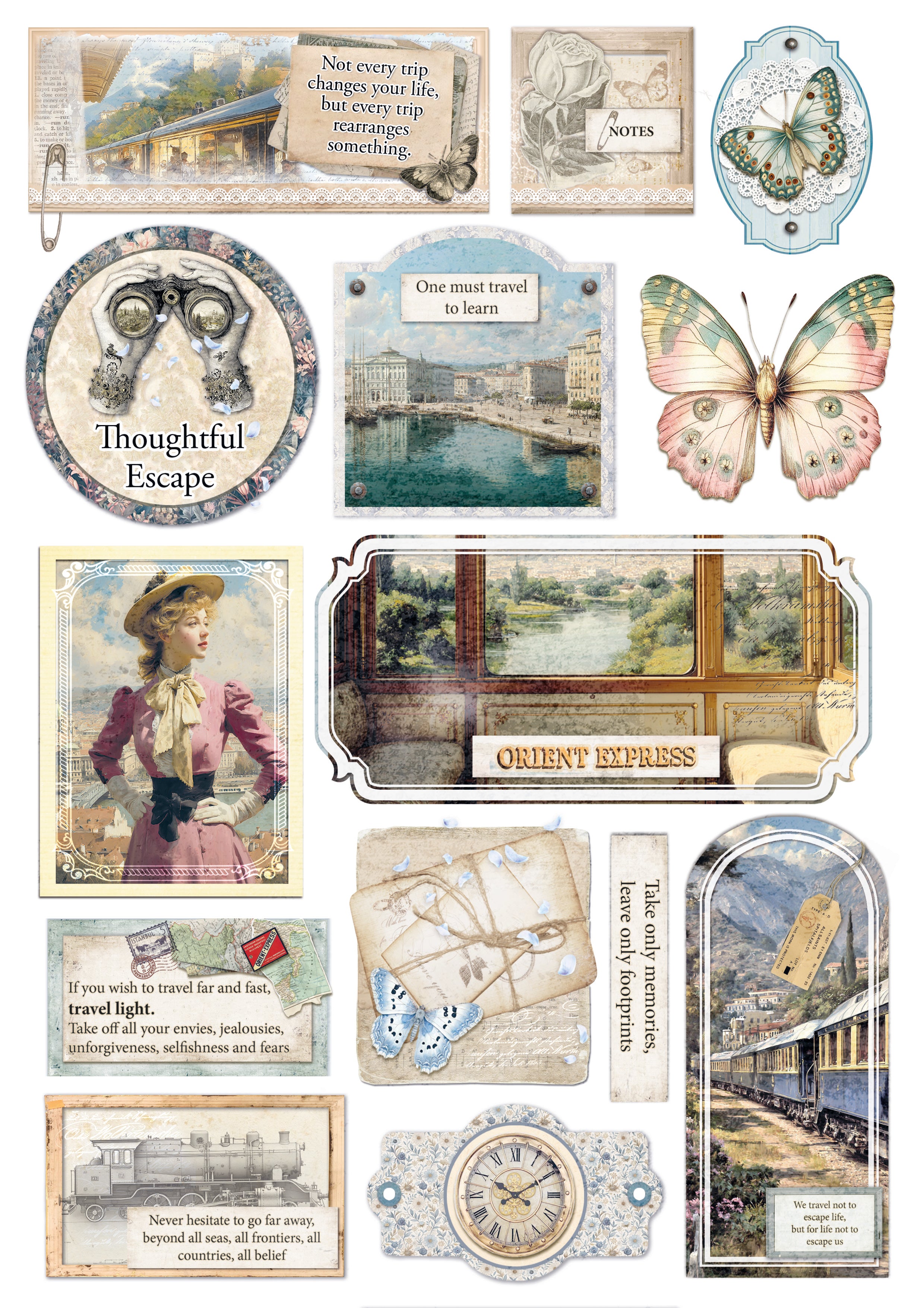 Eastern Journey Creative Pad A4 9/Pkg