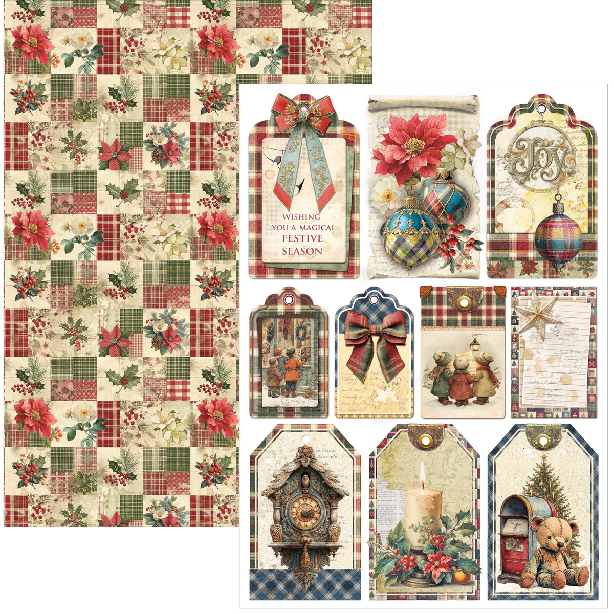 Merry & Bright Creative Pad A4 9/Pkg