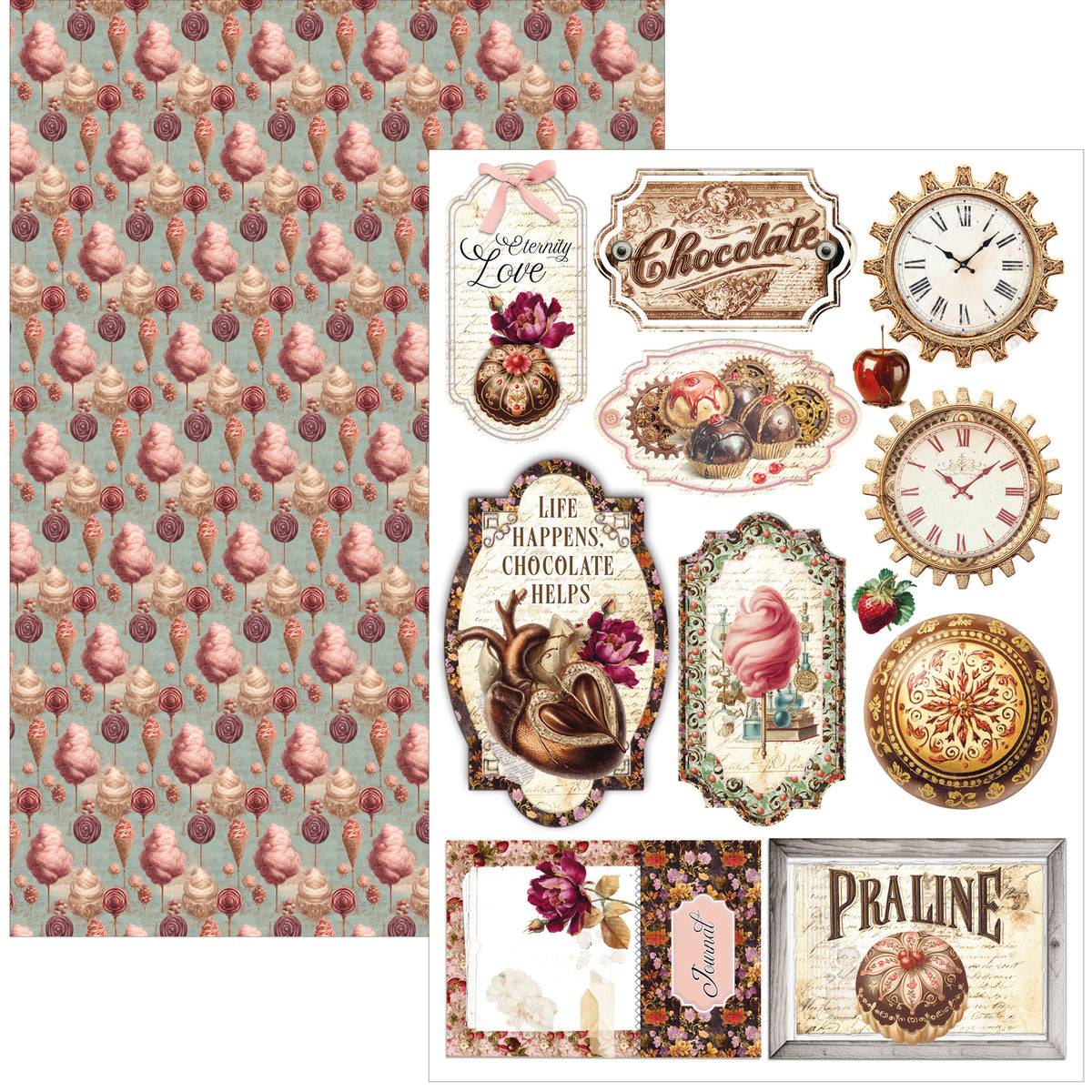 Chocolate Wanderlust Creative Pad A4 9/Pkg