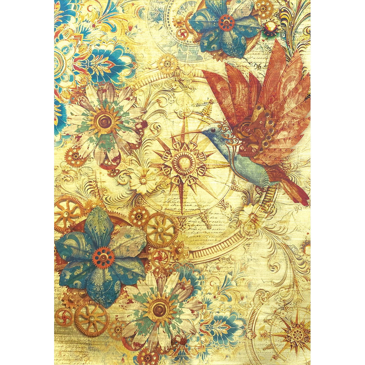 Deluxe Esprit de Voyage Paper Gold A4 5/Pkg