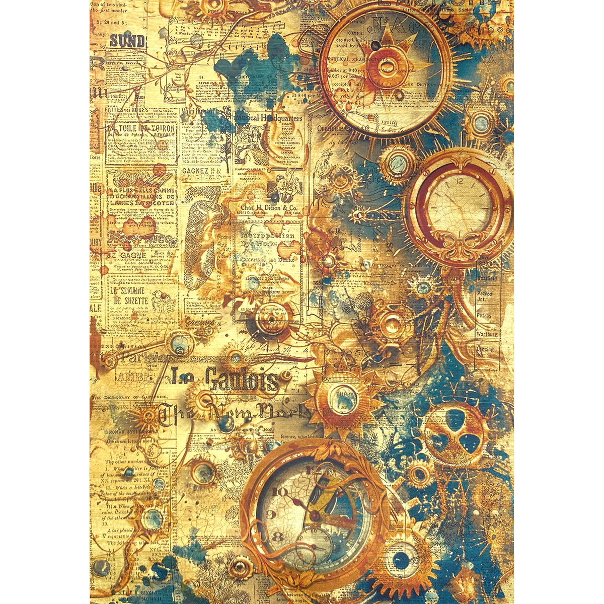 Deluxe Esprit de Voyage Paper Gold A4 5/Pkg