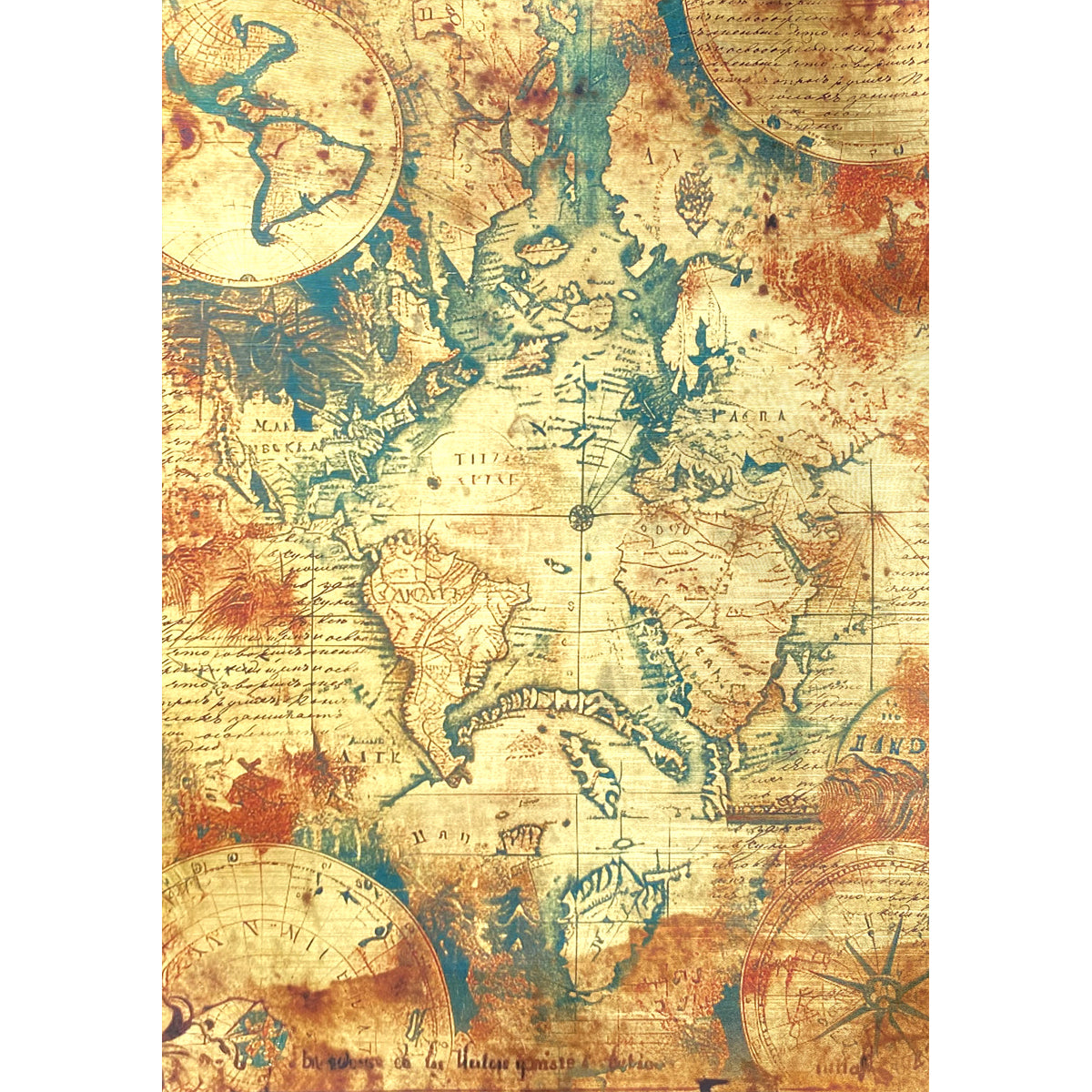 Deluxe Esprit de Voyage Paper Gold A4 5/Pkg