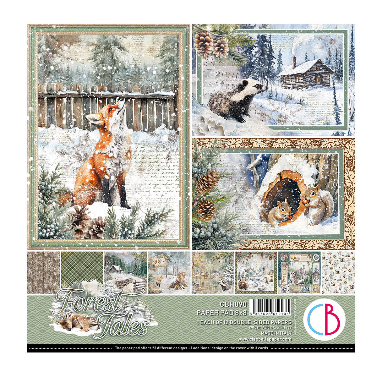 Forest Tales Pad 8"x8" 12/Pkg