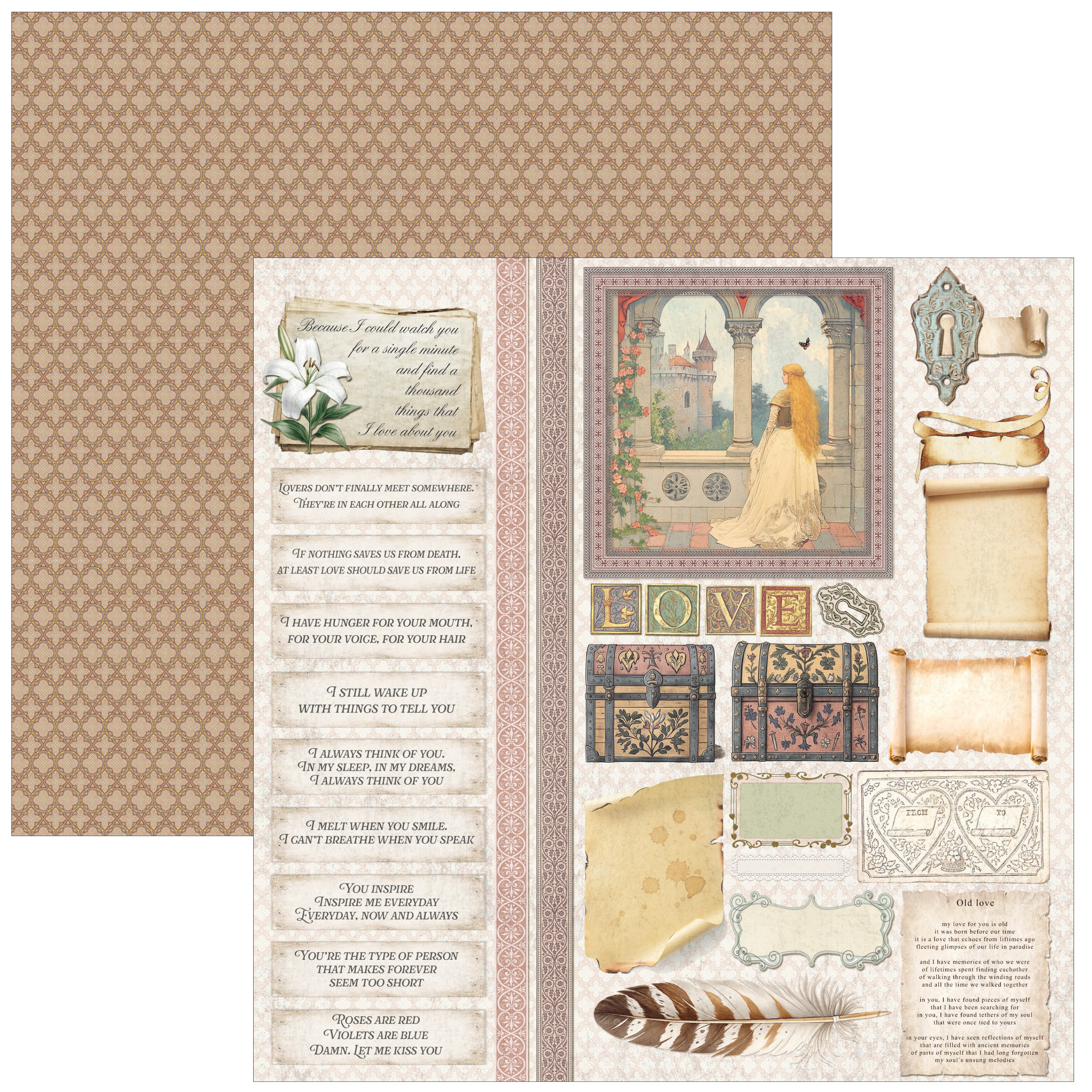 Courtly Love Pad 8"x8" 12/Pkg