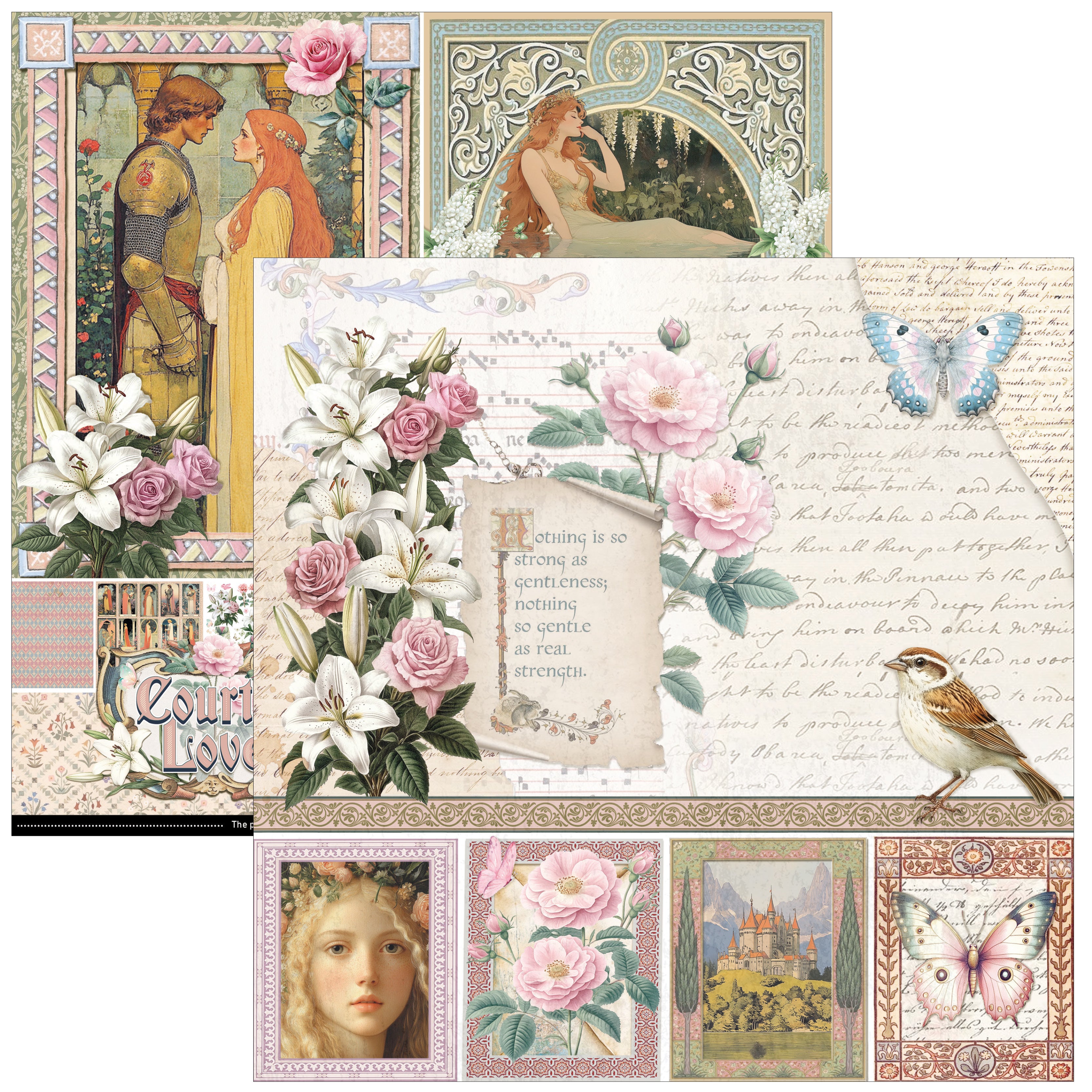 Courtly Love Pad 8"x8" 12/Pkg