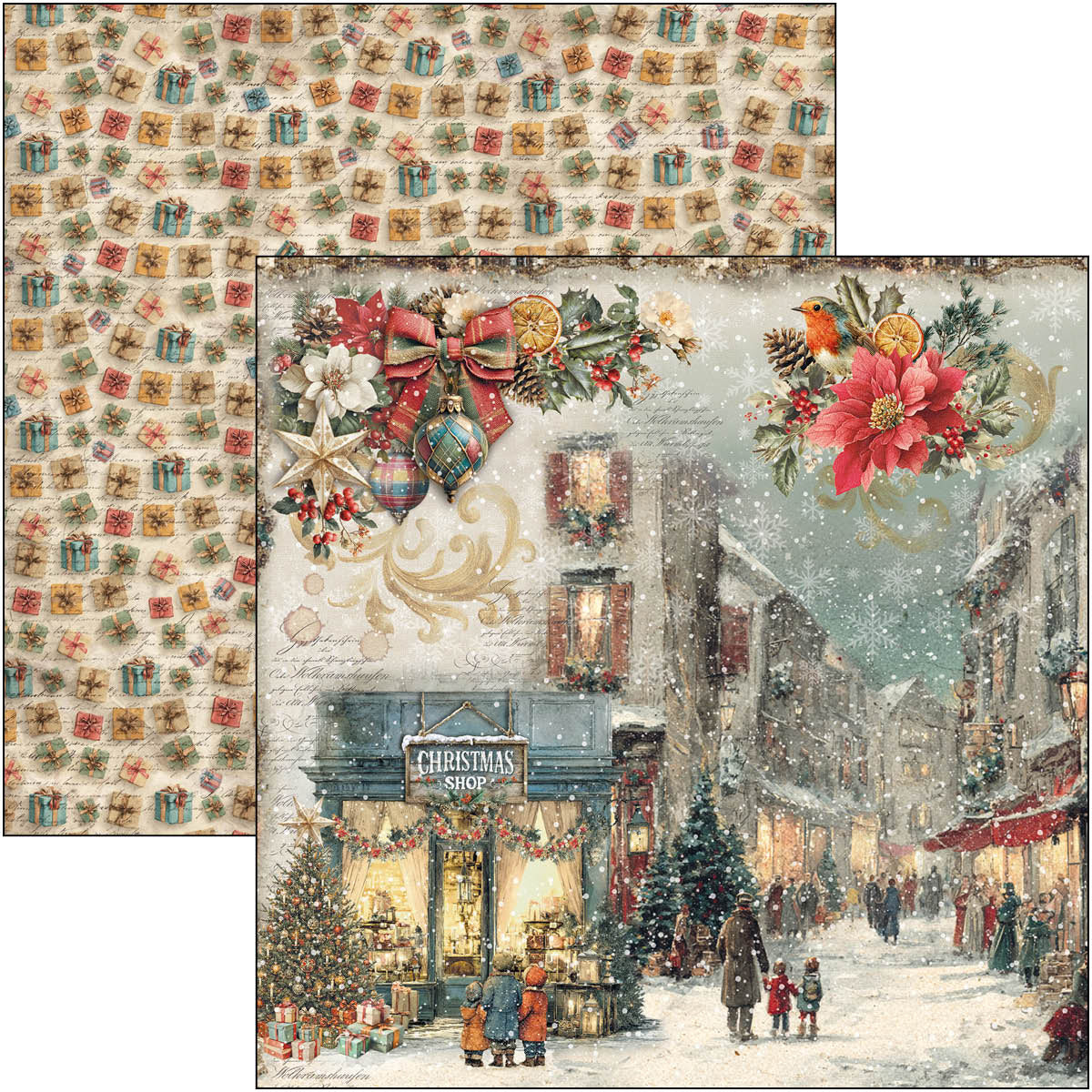 Merry & Bright Pad 8"x8" 12/Pkg