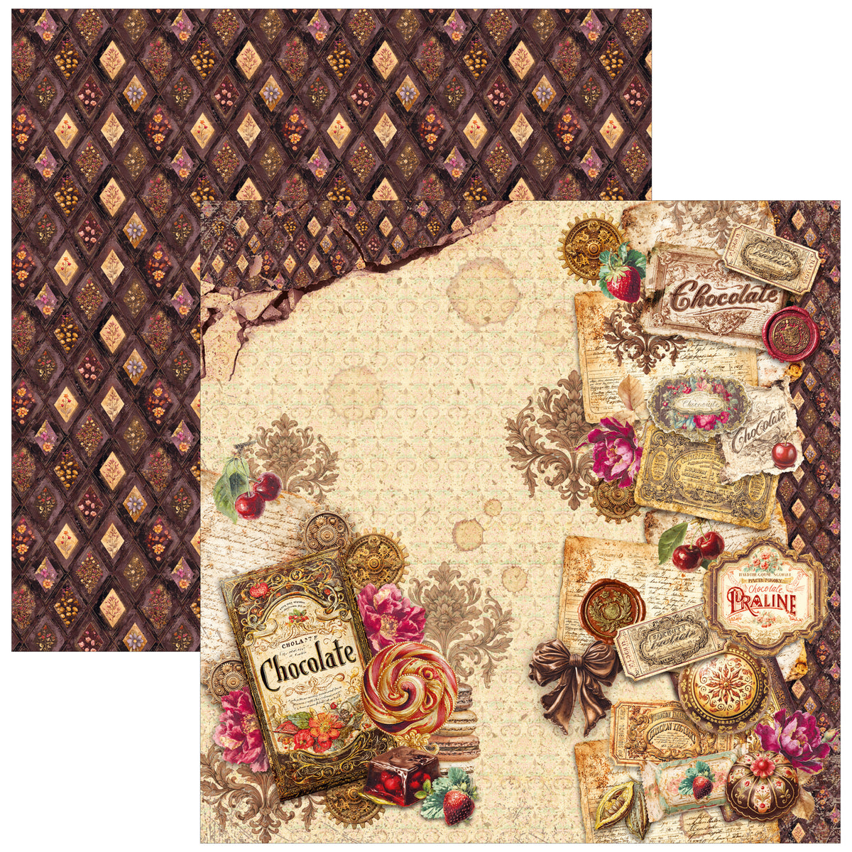 Chocolate Wanderlust Pad 8"x8" 12/Pkg