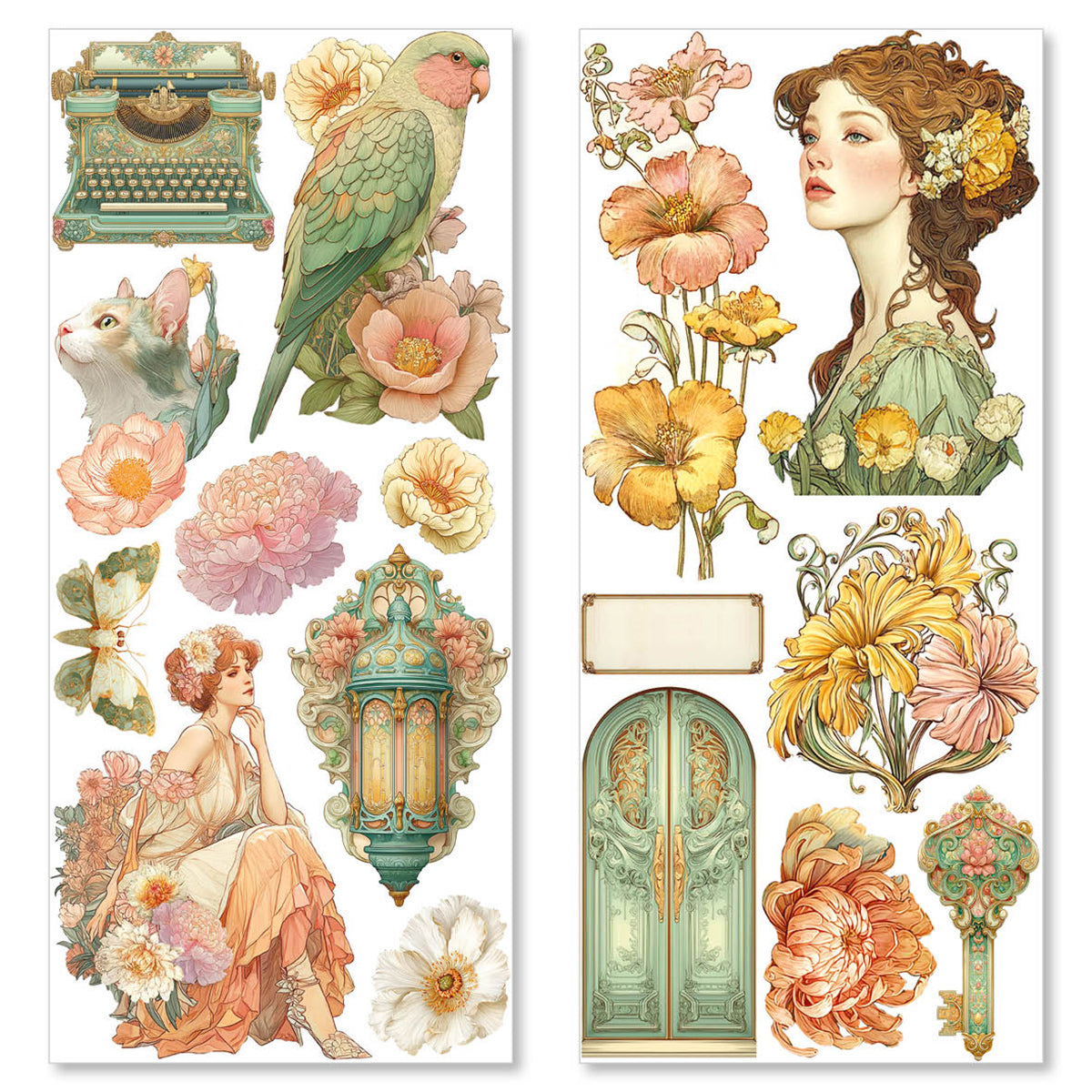 Art Stickers Artemis Transparent Adhesive Sheets 5/Pkg