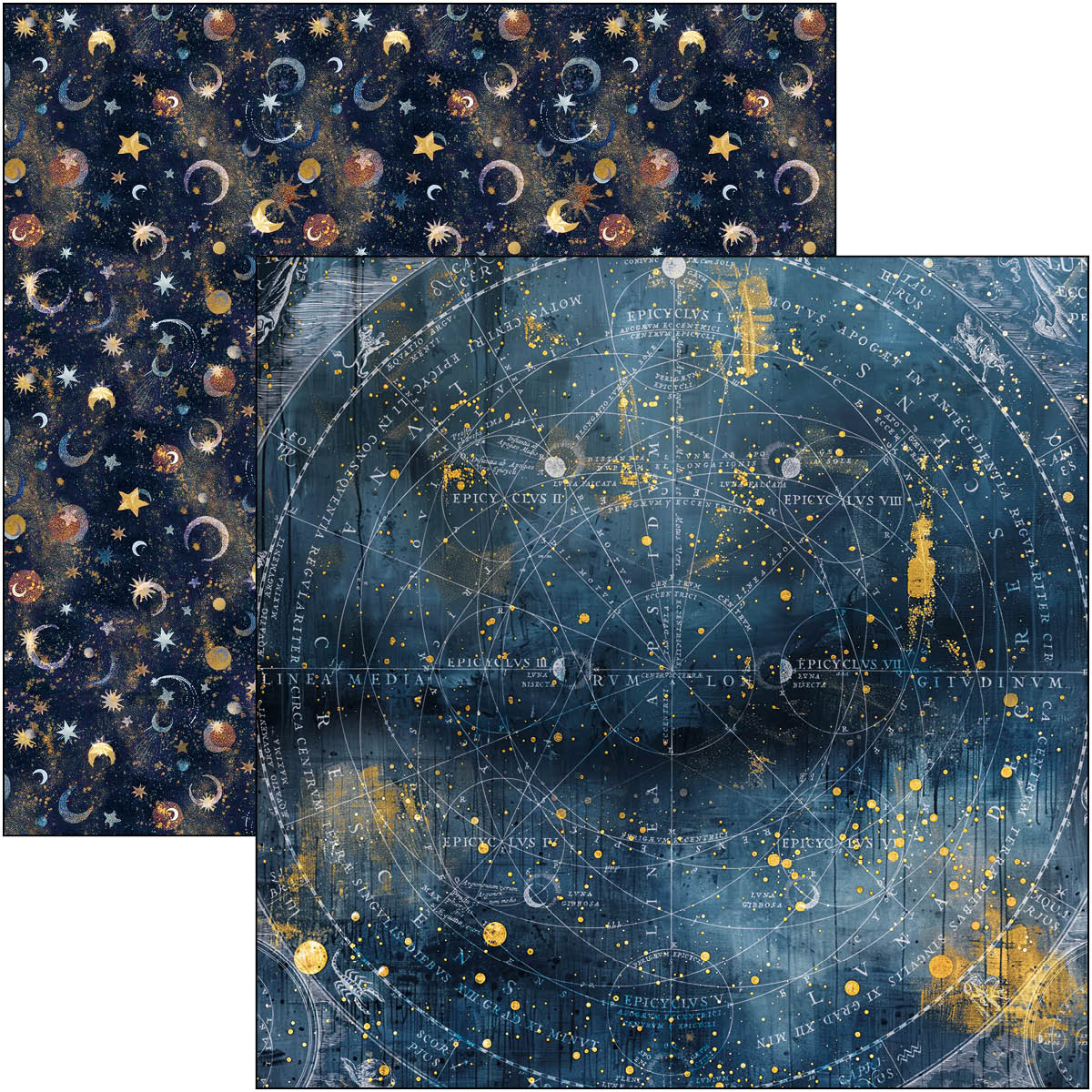 Celestial Paper Pad 12"x12" 12/Pkg