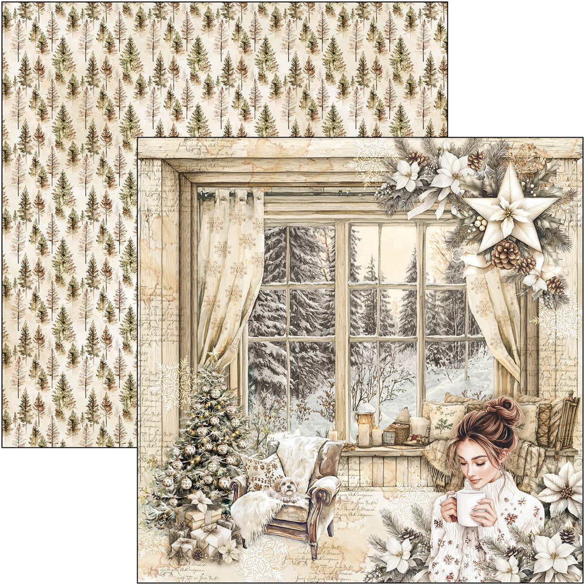 Winter Season Paper Pad 12"x12" 12/Pkg