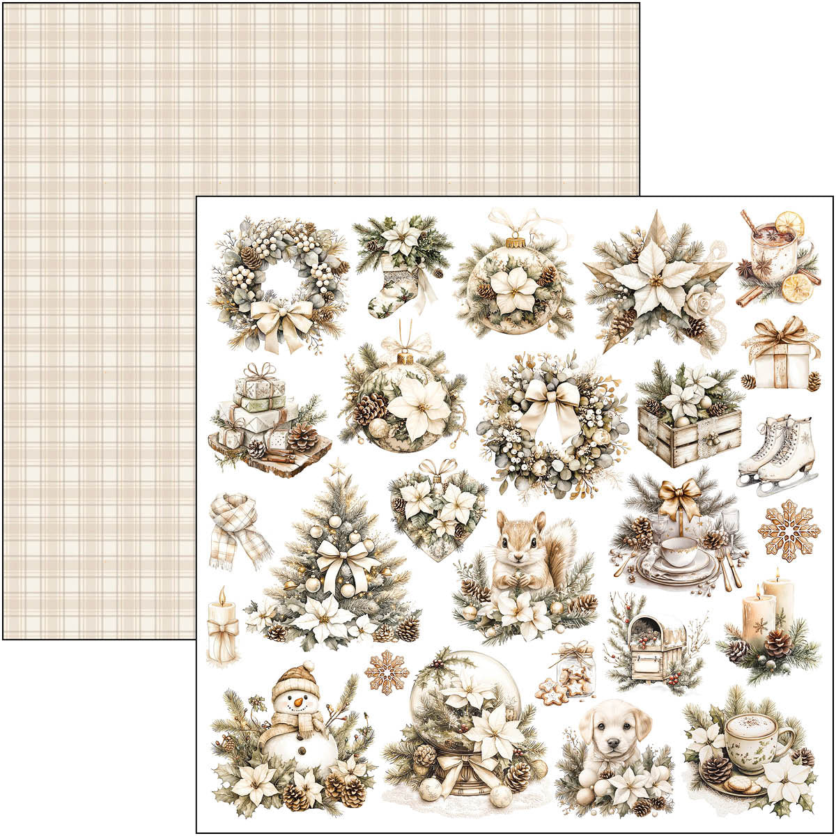 Winter Season Paper Pad 12"x12" 12/Pkg