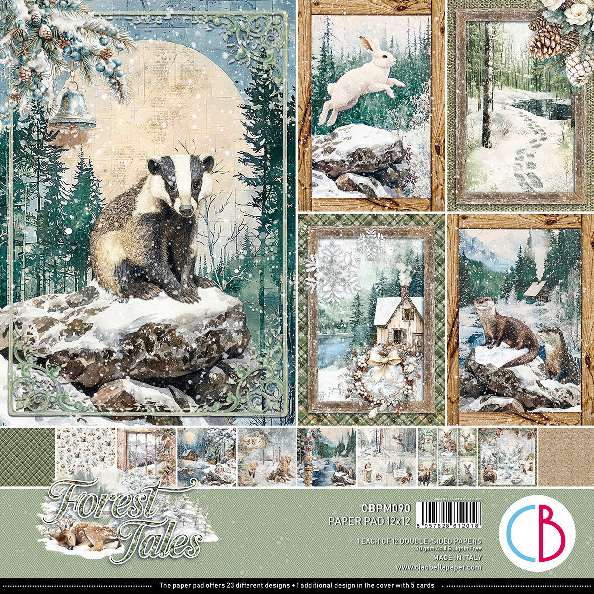 Forest Tales Paper Pad 12"x12" 12/Pkg