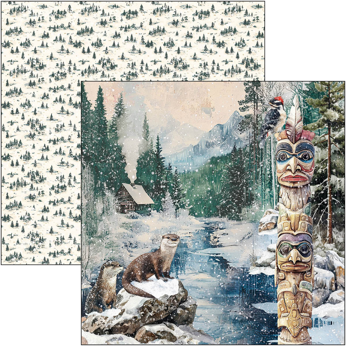 Forest Tales Paper Pad 12"x12" 12/Pkg