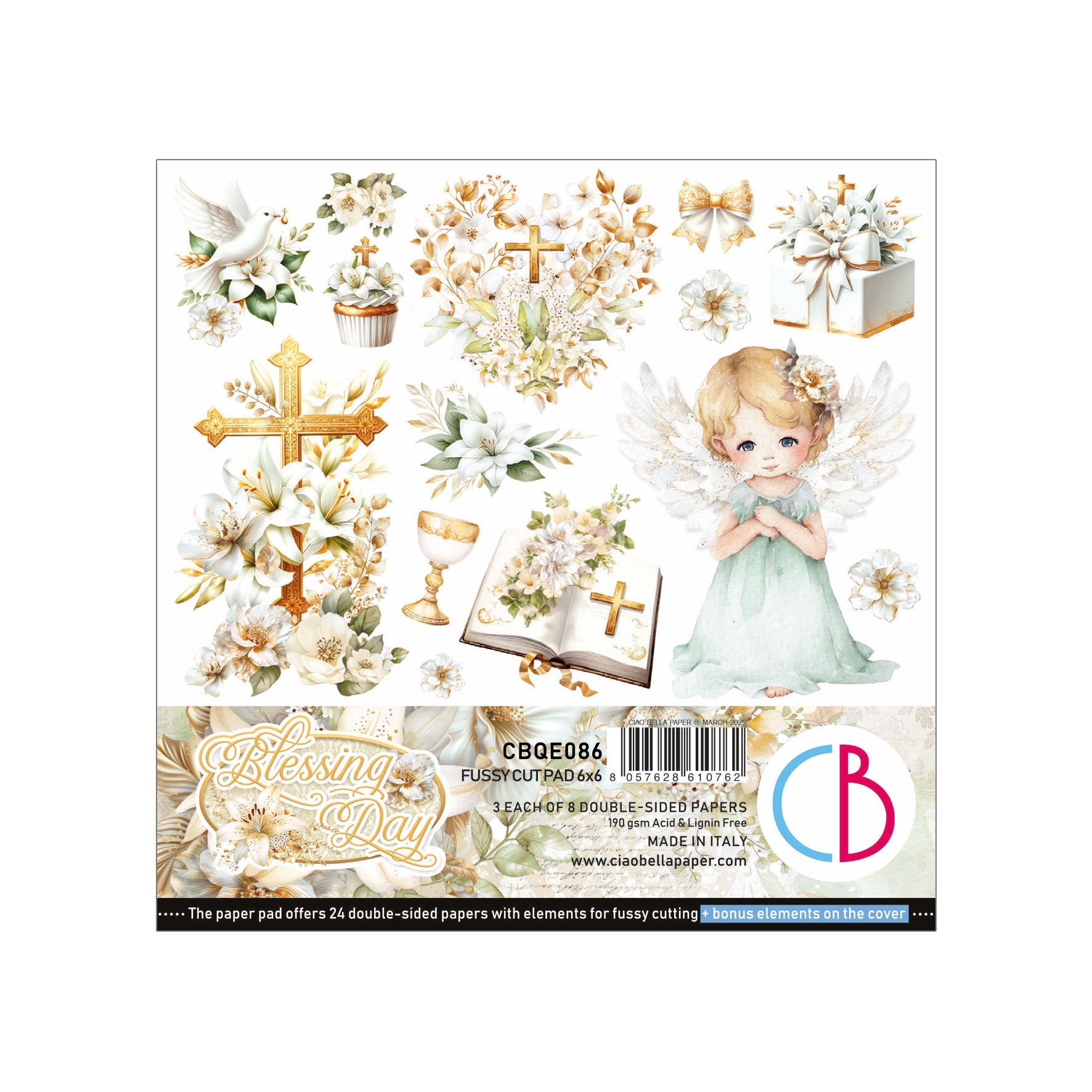 Blessing Day Fussy Cut Pad 6"x6" 24/Pkg