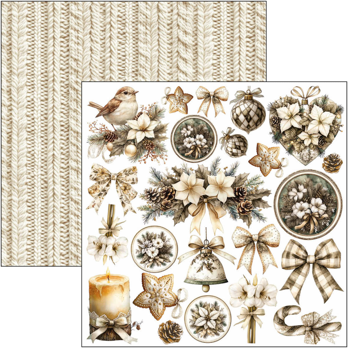 Winter Season Fussy Cut Pad 6"x6" 24/Pkg