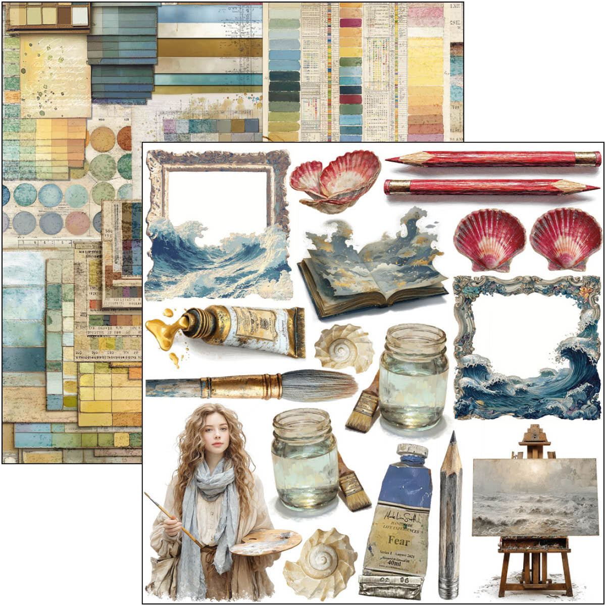 An Artist Journey Fussy Cut Pad 6"x6" 24/Pkg