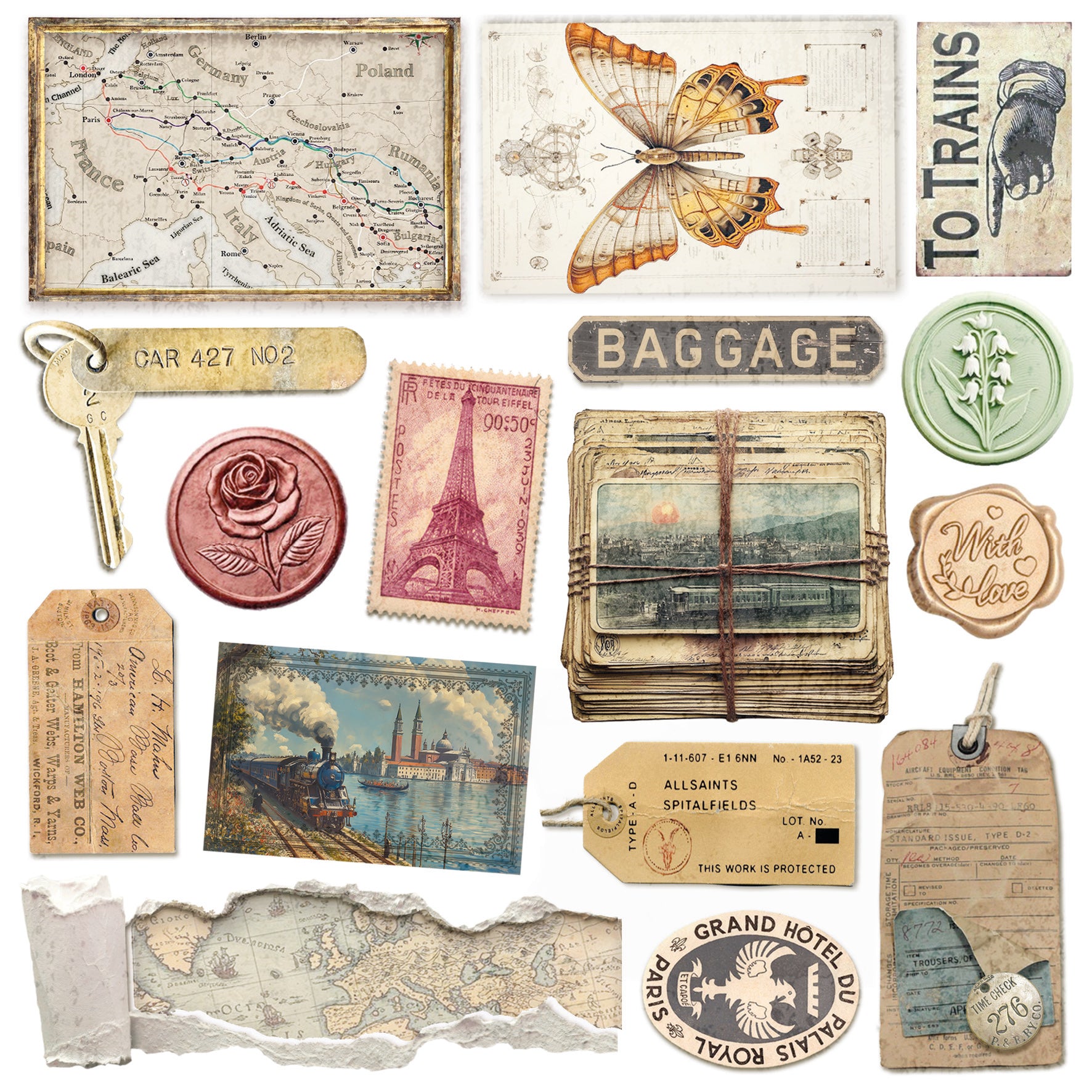 Eastern Journey Fussy Cut Pad 6"x6" 24/Pkg