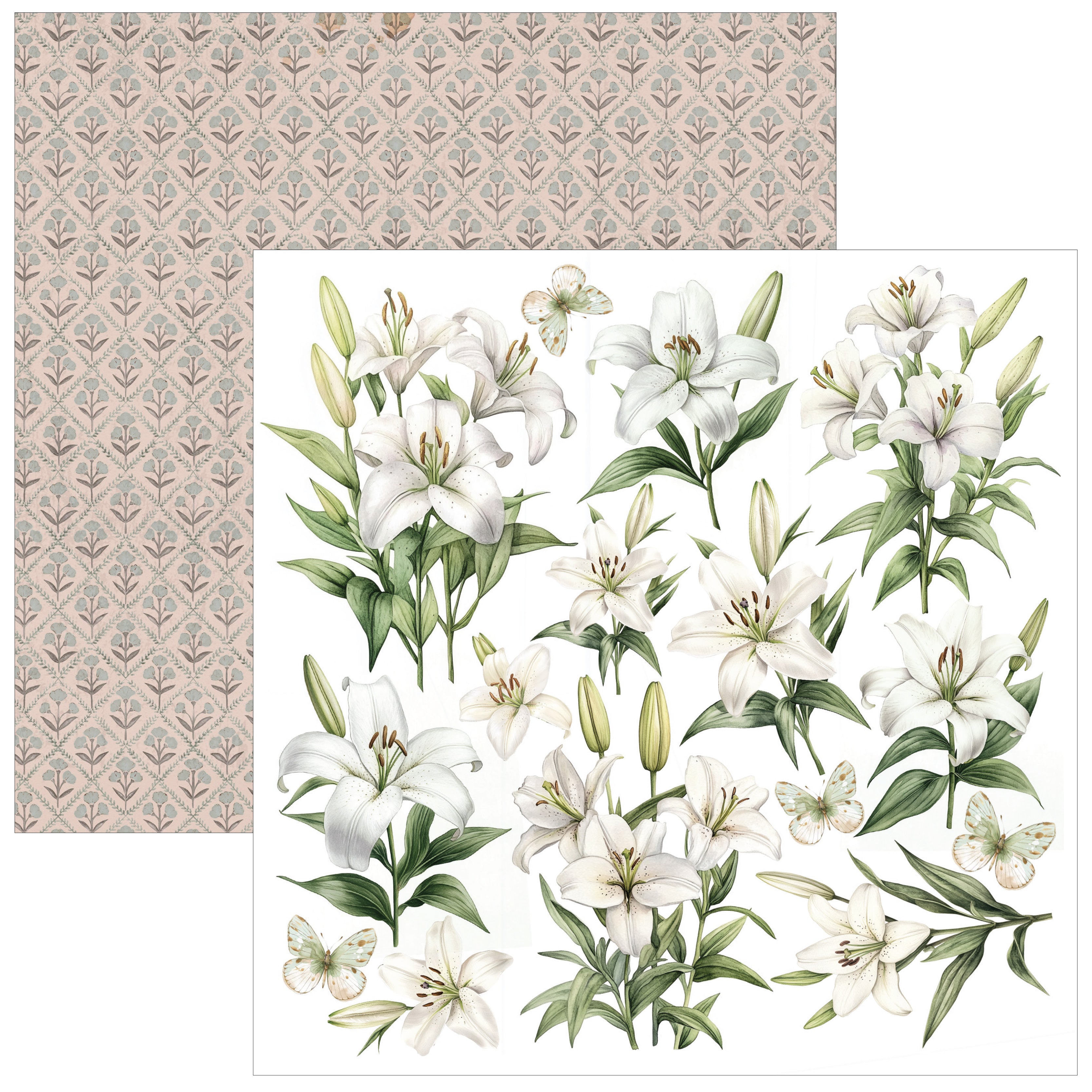 Courtly Love Fussy Cut Pad 6"x6" 24/Pkg