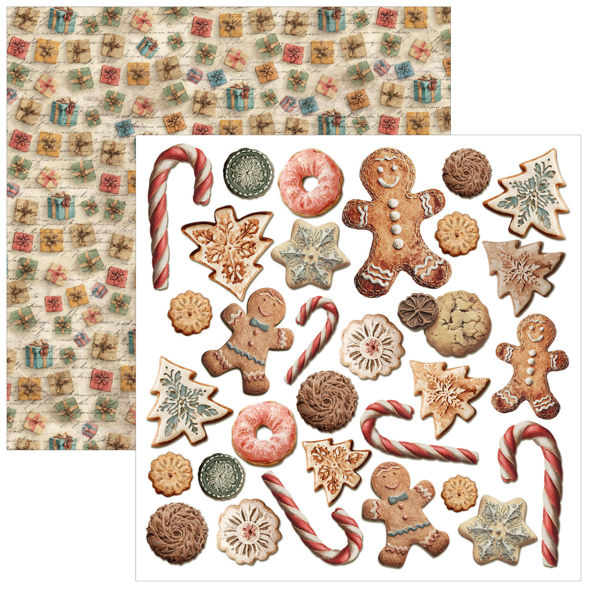 Merry & Bright Fussy Cut Pad 6"x6" 24/Pkg