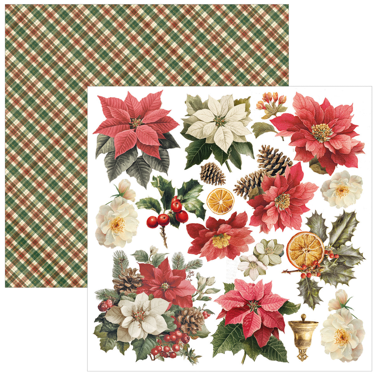 Merry & Bright Fussy Cut Pad 6"x6" 24/Pkg
