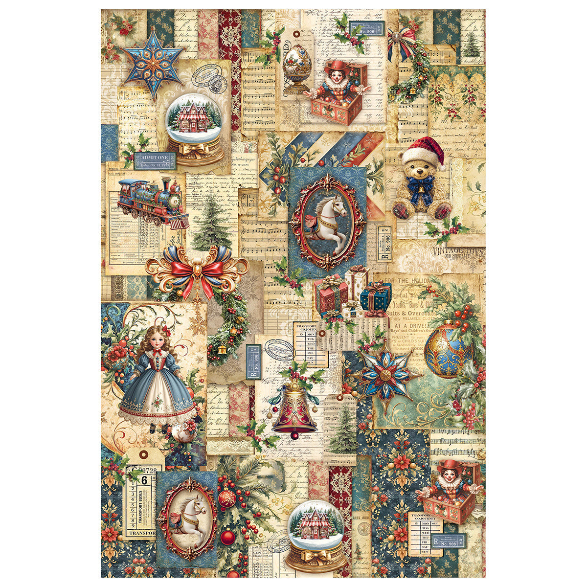 Rice Paper A4 MIXED 4/Pkg Toy Shop