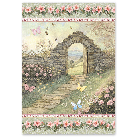 Rice Paper A4 MIXED 4/Pkg Courtly Love