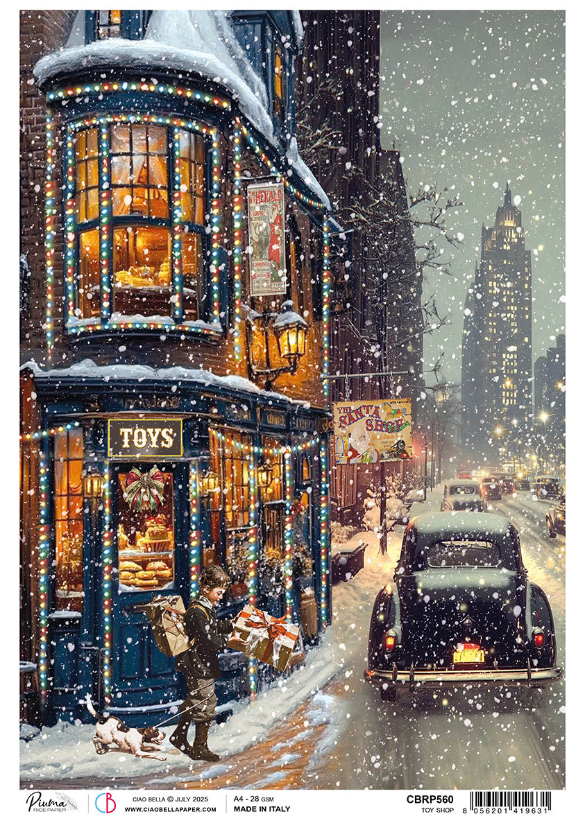 Rice Paper A4 Toy Shop - 5 Sheets