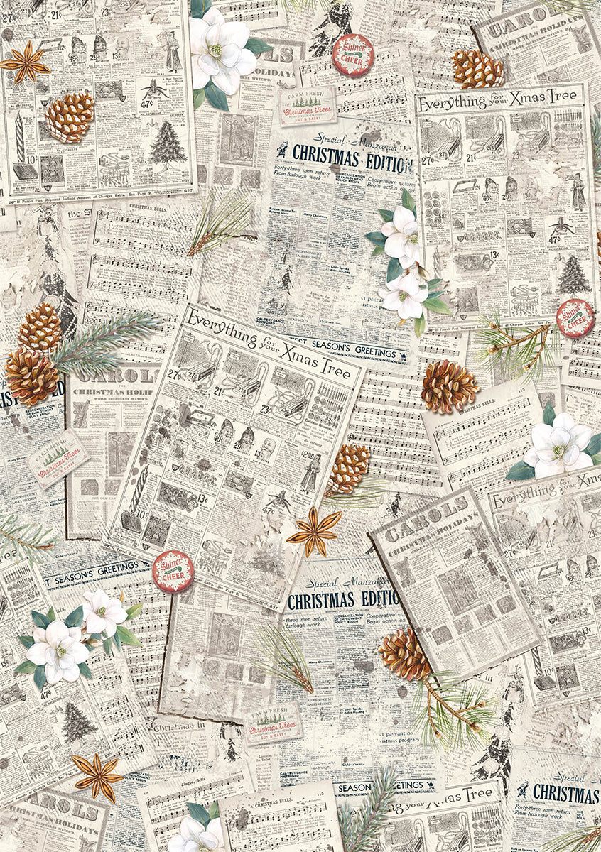Rice Paper A5 Mixed 8/Pkg Christmas Vibes