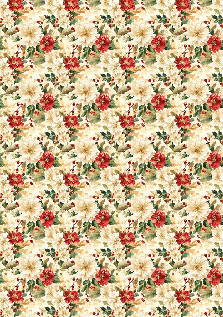 Rice Paper A5 Mixed 8/Pkg Christmas Vibes