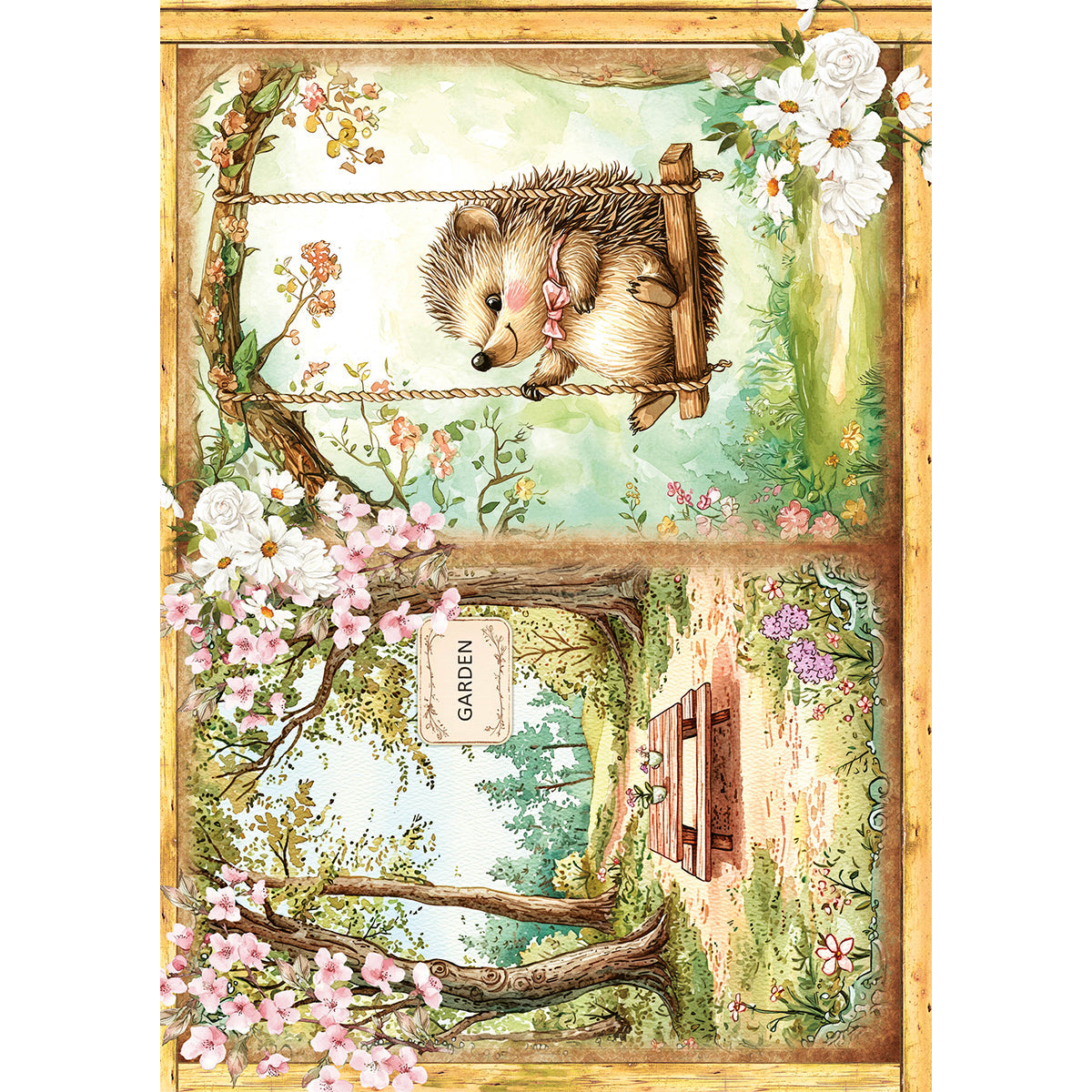 Rice Paper A5 MIXED 8/Pkg Woodland Party